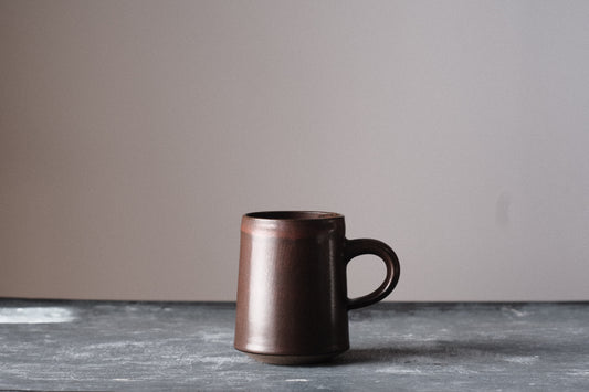 Brown Fluted Mug