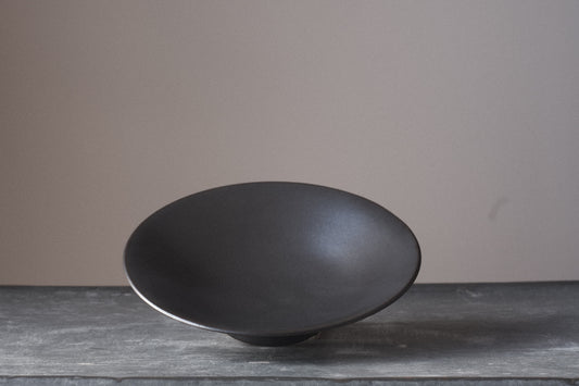 Black Shallow Bowl